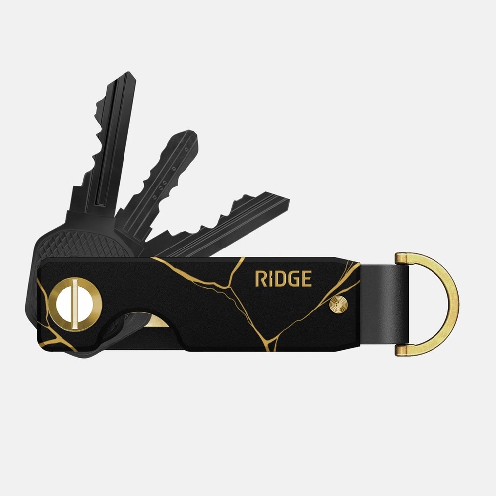Ridge KeyCase, Kintsugi Black Aluminum, NIB, NWT